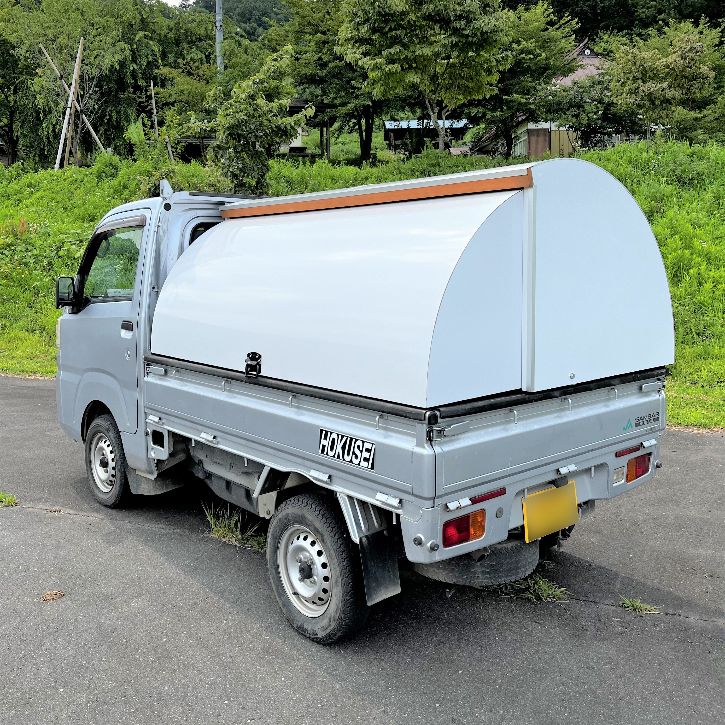 軽トラ荷台ラウンド型スライドBOX