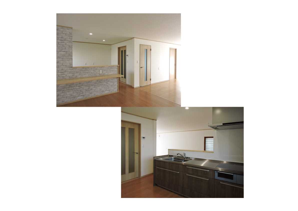 既存の階段を活かした住み良い家