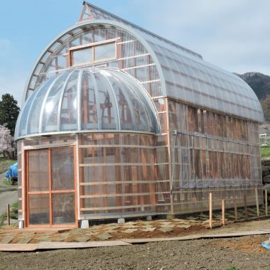 農業用木製ビニールハウス